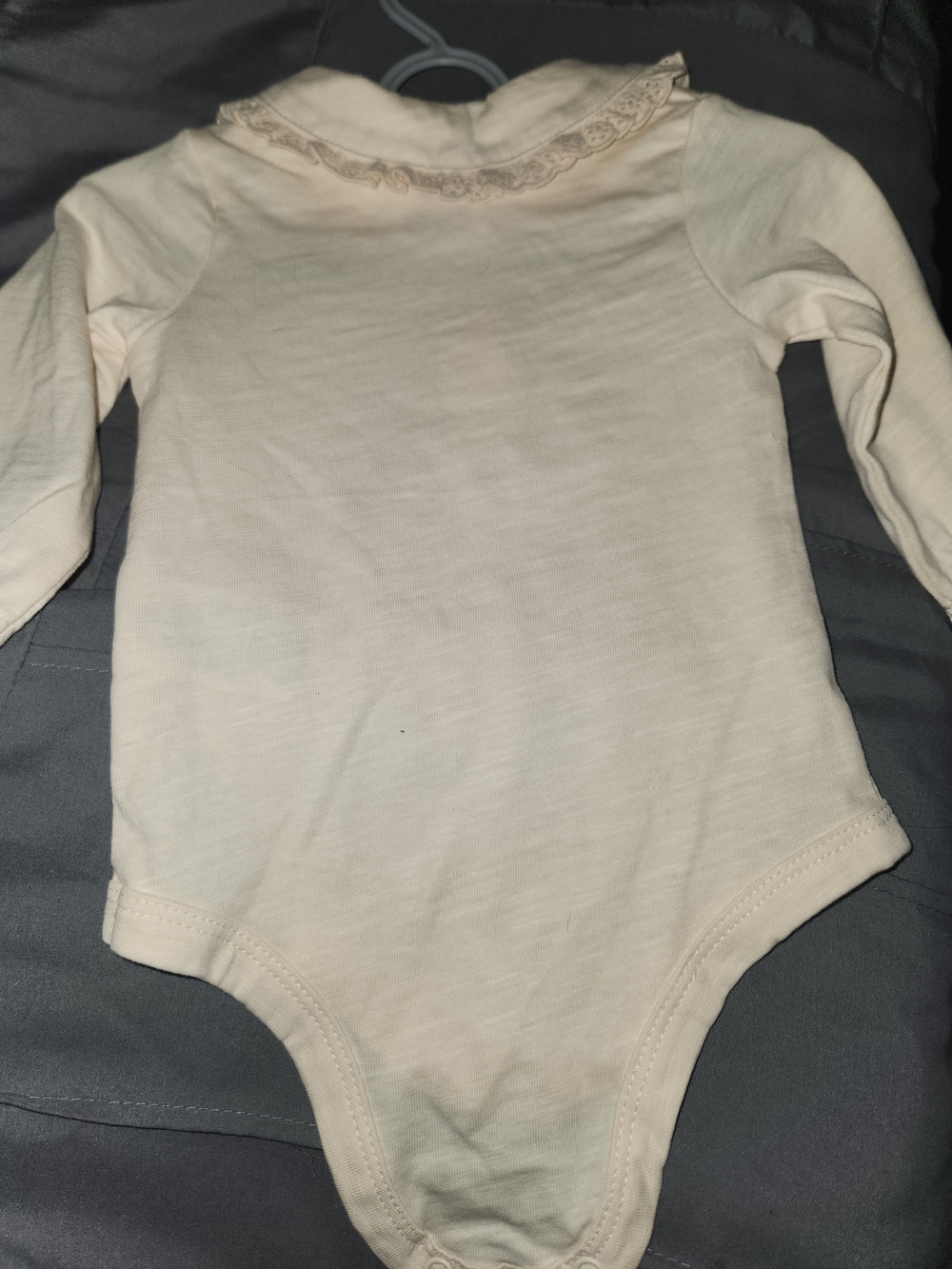 Calvin Klein Cream Baby Bodysuit with Gray Teether Ring - Picture 6 of 8